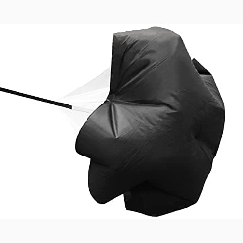 Image of Splay Speed Chute, Sprint Parachutes, Speed Resistance Training Parachute Equipment with Adjustable Strap | Improve Sprint Speed and Agility for Football,Basketball,Cycling Training - Black 40"