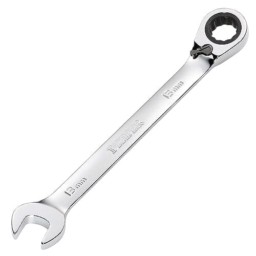 Image of Draper 52001 8230RMMB Hi-Torq Metric Reversible Ratcheting Combination Spanner, 13mm,Blue