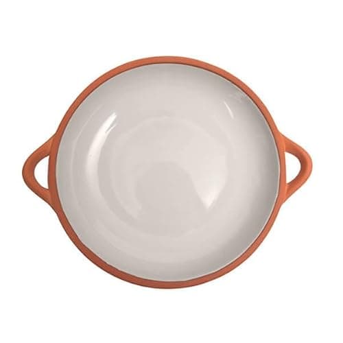 Image of Dexam Sintra Large Glazed Terracotta Tapas Dish - Stone
