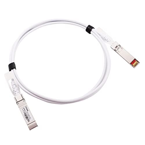 Image of Wiitek 2m 10GbE SFP+ DAC Twinax Cable, 10Gbase-CU SFP+ Direct Attach Cable,for Ubiquiti UniFi, Fortinet, MikroTik, Netgear, Supermicro, TP-Link and Cisco Meraki, White Colored
