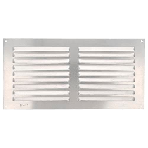 Image of Amig - Rectangular Aluminium Grille - Ventilation Grills for Air Outlet - Ideal for Kitchen and Bathroom Ceiling - Measures 150 x 300 mm - Silver