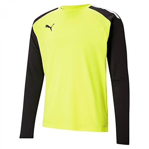 Image of PUMA Mens Teampacer Gk Jersey Long Sleeve T-Shirt, Fluo Yellow-puma Black-puma White, M EU