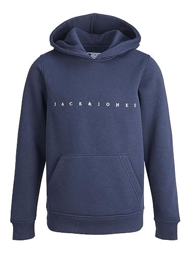 Image of JACK & JONES Boy Hoodie Logo Hoodie for Boys, Blazer navy, 8 Years