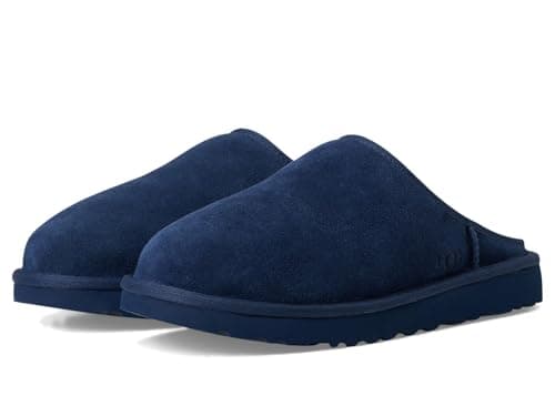 Image of UGG Men's Classic Slip-On Slipper, Deep Ocean, 10 UK