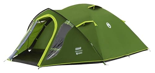 Image of Coleman Tent Darwin 4 Plus BlackOut | Compact 4 Man Dome Tent | Special Darkened Bedroom | Lightweight Camping, Festival and Hiking Tent | 4500mm Waterproof | 4 Person | with Sewn-in Groundsheet