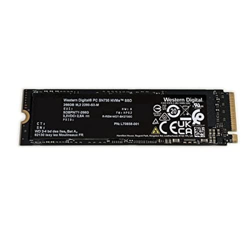 Image of Western Digital SN730 256GB M.2 NVMe PCIe Gen 3x4 Solid State Drive - SSS0L24774-BD