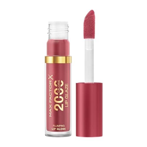 Image of Max Factor 2000 Calorie Lip Glaze Berry Sorbet, Full Shine Lip Gloss, Nourishing with Hyaluronic Acid & Squalane, Instant Plump, Non-Sticky, Vanilla-Milk Scent, Fuller Looking Lips