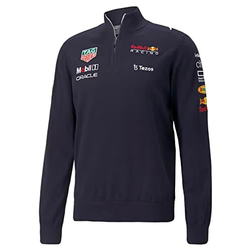 Image of Red Bull Racing PUMA Mens Team Half-Zip Sweatshirt Night Sky XXL