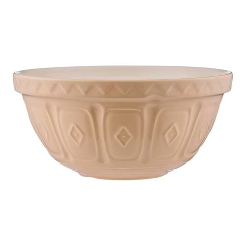 Image of Mason Cash Cane Mixing Bowl Size 6 | Iconic 33cm Earthenware Bowl | 6 Litre Capacity | Dishwasher Safe | Classic British Design