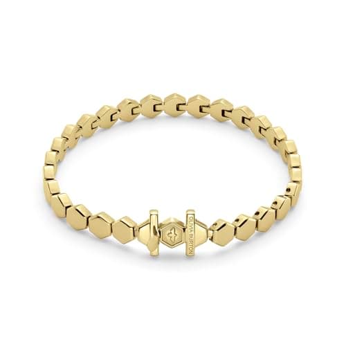 Image of Olivia Burton Women's PETITE HONEYCOMB Collection Bracelet in Yellow Gold with Hexagonal Charms - 24100300
