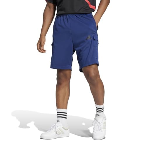 Image of adidas Men's Tiro Cargo Shorts, Dark Blue/Black, M