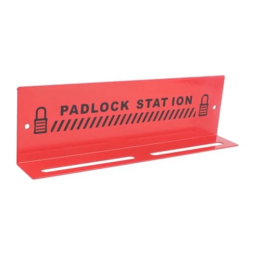 Image of Lockout Tagout Station, Lockout Tagout Padlock Station Steel High Strength Lockout Tagout Locks Station Multifunctional Use for Management Workstation