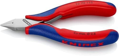 Image of KNIPEX Electronics Diagonal Cutter with Box Joint with Multi-Component Handles 115 mm, 77 72 115