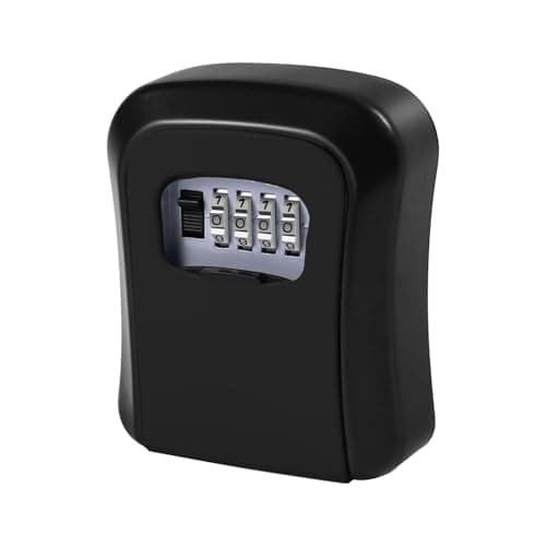 Image of Mitoymia Key Safe Wall Mounted-Key Lock Box with 4 Digit Combination -Key Box to Share Keysafes Outside Approved-Lockbox- Key Safe