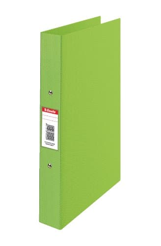 Image of Esselte 2 Ring Binder, PP, Holds up to 190 Sheets, 42 mm Spine, 50003 - A4, Green