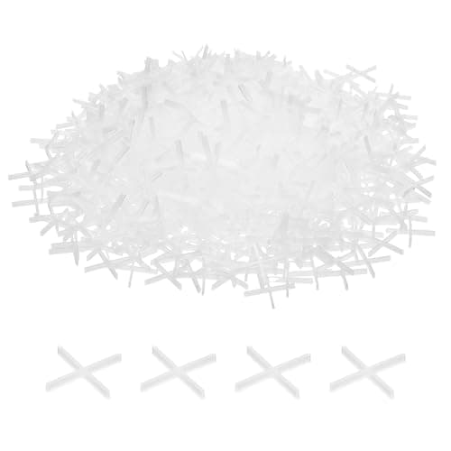 Image of sourcing map 500pcs Tile Spacers 1mm Hard Plastic Cross Tiles Leveler Spacer Installation Ceramic Spacing Clips for Wall Floor