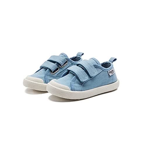 Image of m1&m2 Trainers Canvas Toddler Size Kids Boys Girls Running Shoes Breathable School Sneakers Sports Outdoor Children Blue