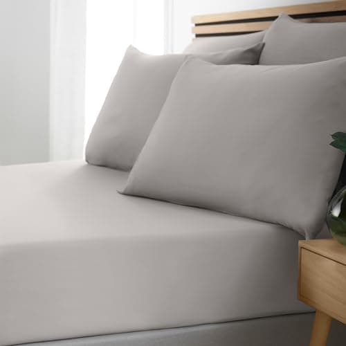 Image of Catherine Lansfield So Soft Easy Iron Double Fitted Sheet Grey