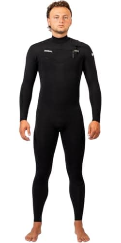 Image of Gul 2025 Mens Echo Natur 3/2mm Chest Zip Wetsuit - Black