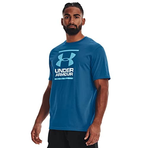 Image of Under Armour Mens 2022 UA GL Foundation T-Shirt - Cruise Blue/White - M