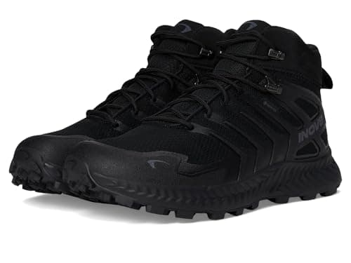 Image of INOV8 Roclite Mid GTX Men's Lightweight Walking Boots - Black/Dark Grey - 10 Wide