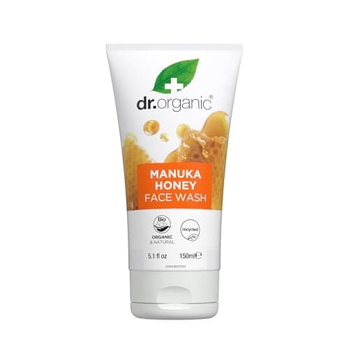 Image of Dr Organic Manuka Honey Face Wash, Cleansing, Dry Skin, Mens, Womens, Natural, Vegetarian, Cruelty-Free, Paraben & SLS-Free, Recycled & Recyclable, Organic, 150ml, Packaging may vary