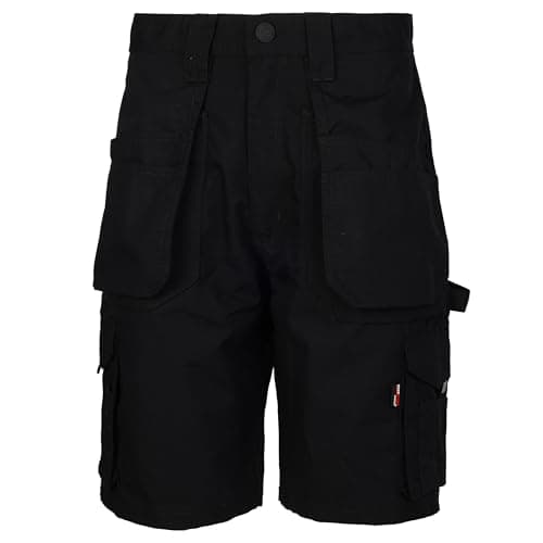 Image of TuffStuff Mens 844 Enduro Work Shorts, Black, 30W UK