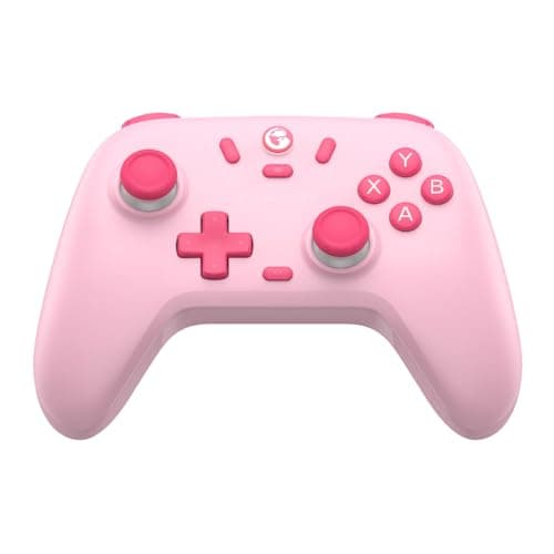 Image of GameSir Nova Lite Wireless Controller – 2.4G & Bluetooth Gamepad for Windows PC, iPhone, Android, Switch & Steam Deck – Hall Effect Triggers, Turbo Function, Rumble Vibration (Pink)