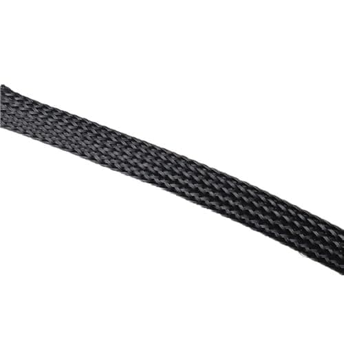 Image of 1pc High Temp Braided Fiberglass Sleeve, 600°C, 1m/5m, for Home/Office Cable, Noise Reduction & Flame Retardant(Black,16MMx1M)