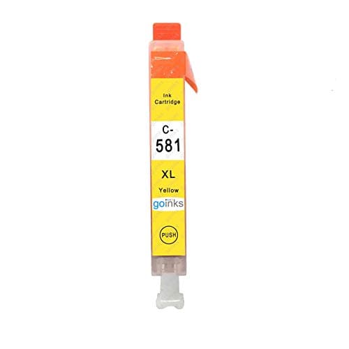 Image of Go Inks® 1 Yellow Ink Cartridge to replace Canon CLI-581Y Compatible/non-OEM for PIXMA Printers, High Capacity
