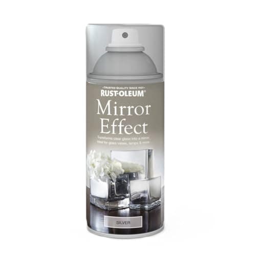 Image of Rust-Oleum 150ml Mirror Effect Spray Paint Aerosol - Silver