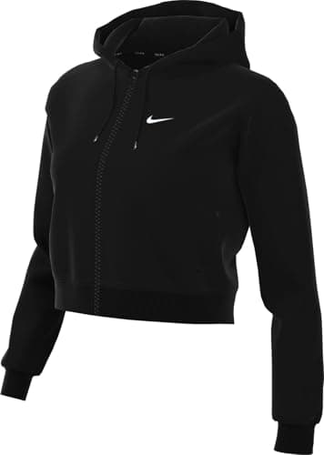 Image of Nike Women's Therma-fit One Women's Hoodie with Full Zip Hoodie Black