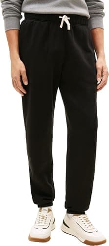 Image of Tommy Hilfiger Men’s Essential Fleece Drawstring Jogging Bottoms, Black (Black), L