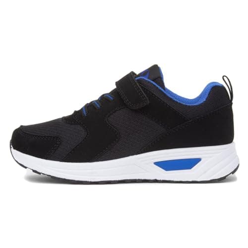 Image of XL Kids Black & Blue Easy Fasten Trainer - Size 5 UK - Black