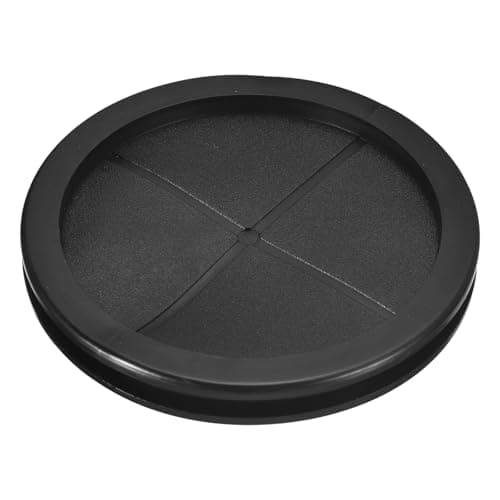 Image of sourcing map Rubber Grommets 4-5/16" (110mm) Drill Hole, 3-15/16" (100mm) ID Double Sided Hole Plugs Ring Gasket for Firewall Cable Wire Protecting, Black