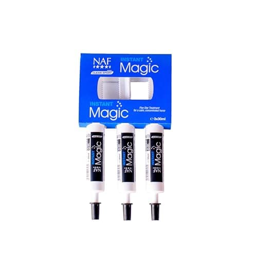 Image of NAF Five Star Instant Magic 3 x 30ml – Fast-Acting Calming Syringe for Horses – With Magnesium & Herbal Extracts – Eases Tension Supports Calm & Promotes Focus During Stressful Situations