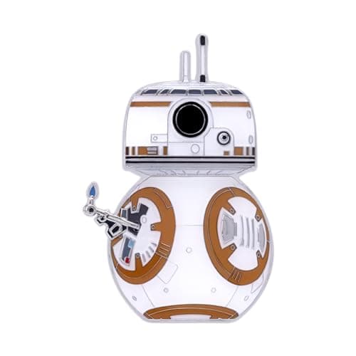 Image of Loungefly POP! Large Enamel Pin STAR WARS: BB-8 With Lighter - BB-9E - Star Wars Enamel Pins - Cute Collectable Novelty Brooch - for Backpacks & Bags - Gift Idea - Official Merchandise