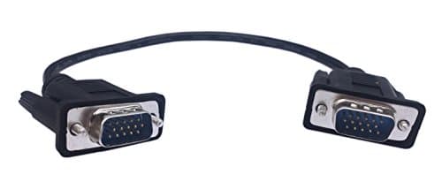 Image of CERRXIAN 1ft VGA SVGA 15 Pin HD15 Male to Male Adapter Video Monitor Cable for PC Laptop TV Porjector(mm)