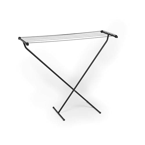Image of Beldray Flatbed Airer - Foldable Compact Indoor Clothes Rack, 6M Space Over 6 Drying Bars, Lightweight, Hanging Hook For Storage, Easy Assemble, Max Drying Load 6kg, 109.5 x 27.4 x 6.5cm When Folded