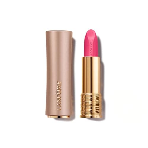 Image of Lancôme L'Absolu Rouge Intimatte Velvet Matte Lipstick, Soft-Blur Finish, Ceramide & Rose Extract, Precise Bullet, Comfortable Wear & Luxurious Jewel-Like Case, Shade: 344 Plush Rose, 3.4g