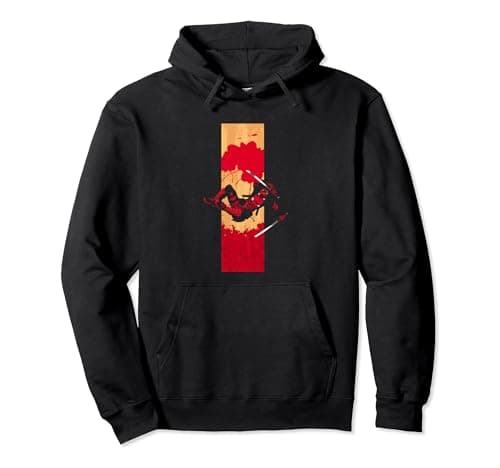 Image of Deadpool Blood Strip Pullover Hoodie
