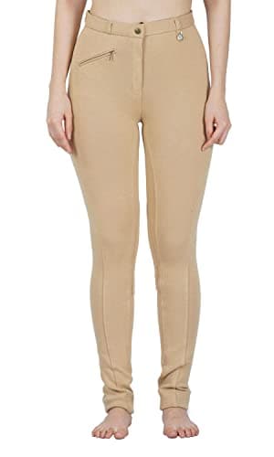 Image of Avon Equine Girls and Women's Ladies Jods Jodhpurs Pants - Beige, Size 14/32-Inch