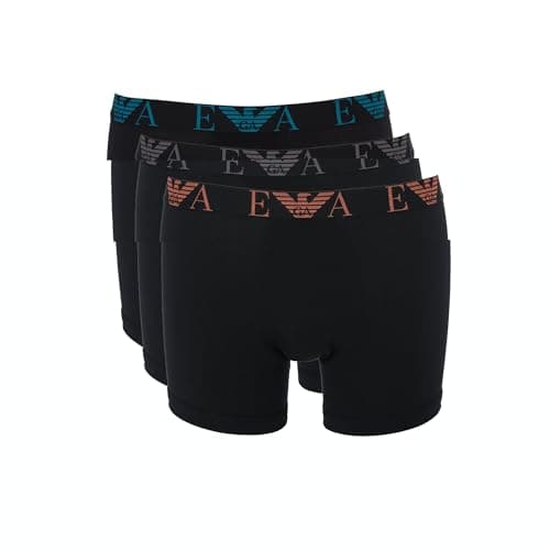 Image of Emporio Armani Man Bold Monogram 3-Pack Boxer Black S