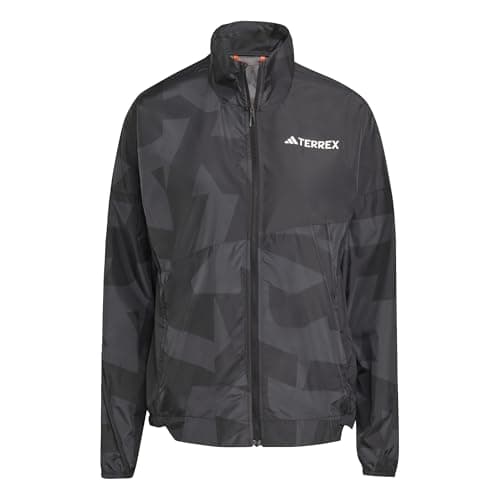 Image of adidas Women's Terrex Multi Printed Wind Jacket, black/carbon, S