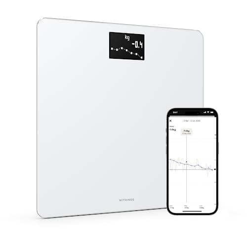 Image of Withings Body - Wi-Fi Smart Scale Tracks BMI, Digital Weight Bathroom Scale, App Sync Via Bluetooth or Wi-Fi, White