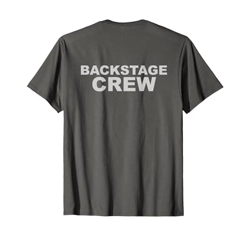 Image of Backstage Crew T-Shirt, Men, Asphalt Grey, 4X-Large