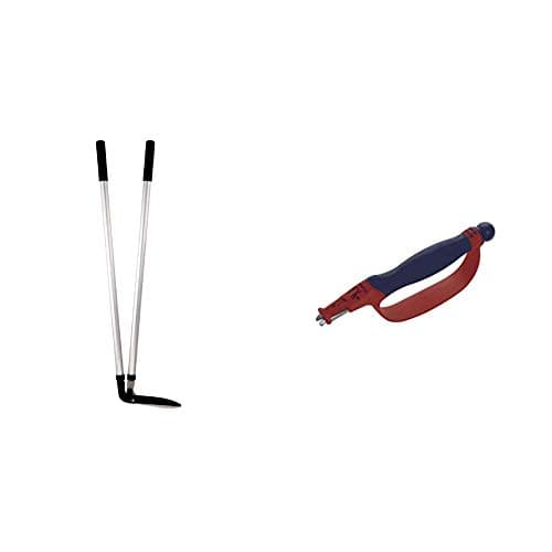 Image of Spear & Jackson 4870RS Razorsharp Edging Shears and 4056BS Razor-Sharp 6-in-1 Blade Sharpener, Blue