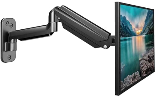 Image of suptek VESA 75/100 Wall Mount for 13-32 Inch LED/LCD/TV Screen up to 9 kg, Monitor Mount with Fully Adjustable Gas Station, Height Adjustable, Tilt and Swivel