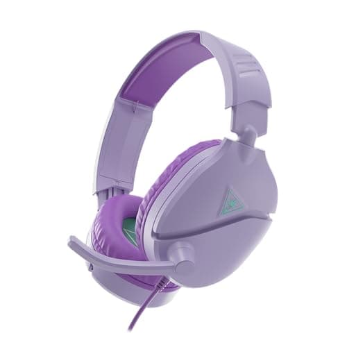 Image of Turtle Beach Recon 70 Lavender Wired Multiplatform Gaming Headset for PS5, PS4, Xbox Series X or S, Xbox One and Mobile with 3.5mm Wired Connection, Flip-to-Mute Mic, 40mm Speakers