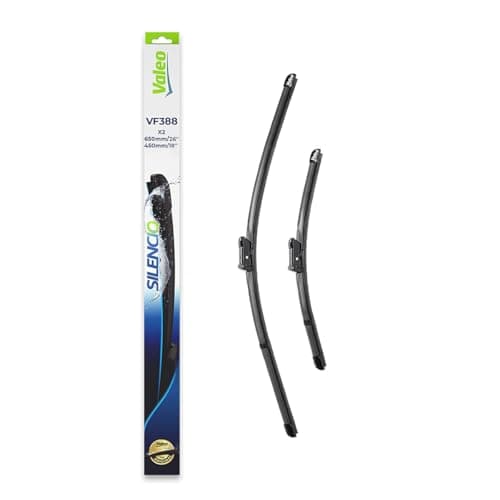Image of VALEO Silencio Wiper - VF388 - Kit of High Performance, Superior Road Visibility, Easy Installation Original Flat Blades 650mm/450mm - Front - Set of 2 Wiper Blades - 574708